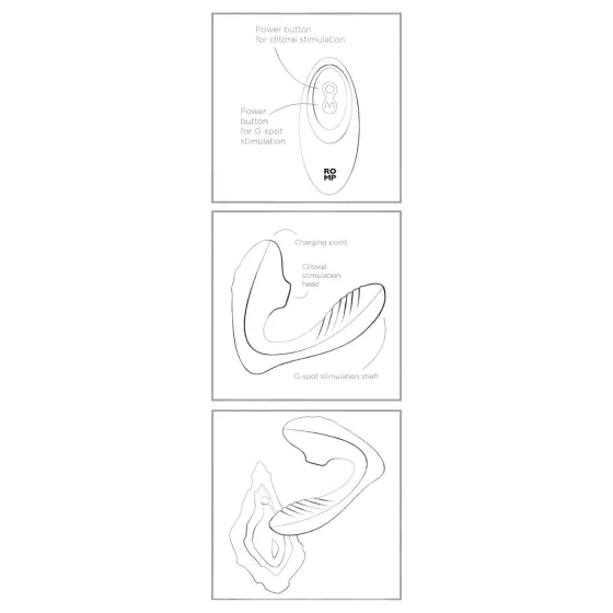 ROMP Reverb - Airwave 2‑in‑1 G‑Spot Vibrator (Purple)