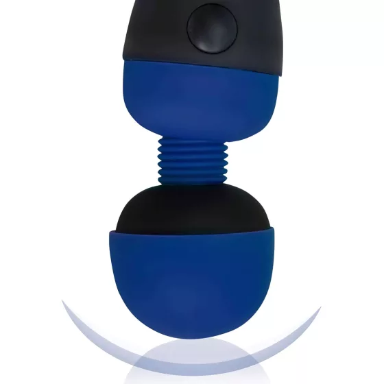 PalmPower Recharge - Cordless Massage Vibrator (Blue) 