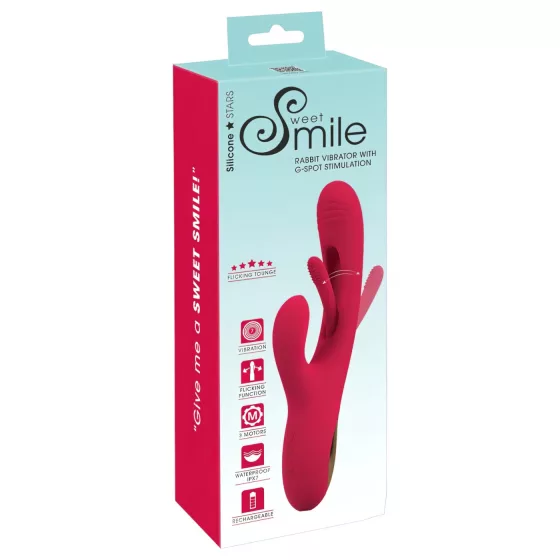 Smile - Red Dual-Action Clitoral and Tongue Vibrator