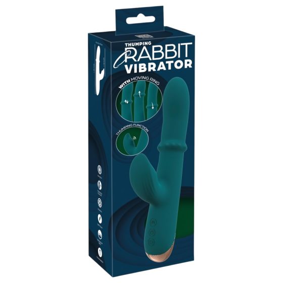You2Toys Thumping Rabbit - Turquoise Vibrating Ring