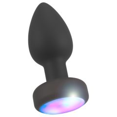 ANOS - glowing vibrating anal plug (black)
