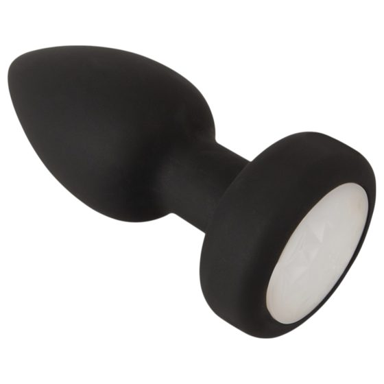 ANOS - glowing vibrating anal plug (black)