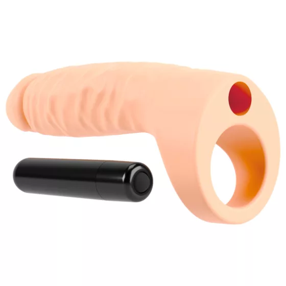 Realistixxx Double Fucker - strap-on anal vibrator (flesh‑coloured)