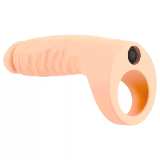 Realistixxx Double Fucker - strap-on anal vibrator (flesh‑coloured)