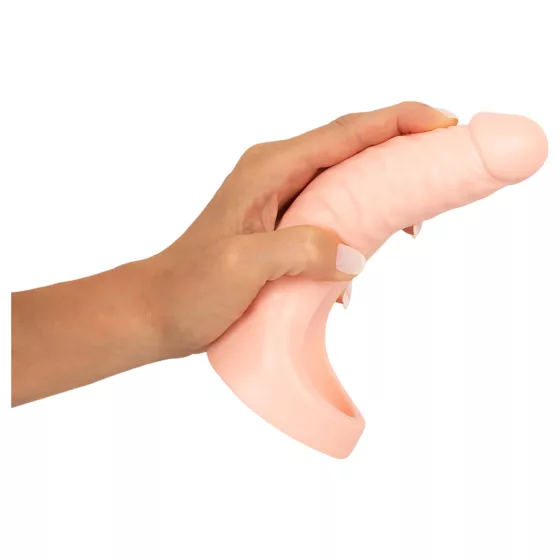 Realistixxx Double Fucker - strap-on anal vibrator (flesh‑coloured)