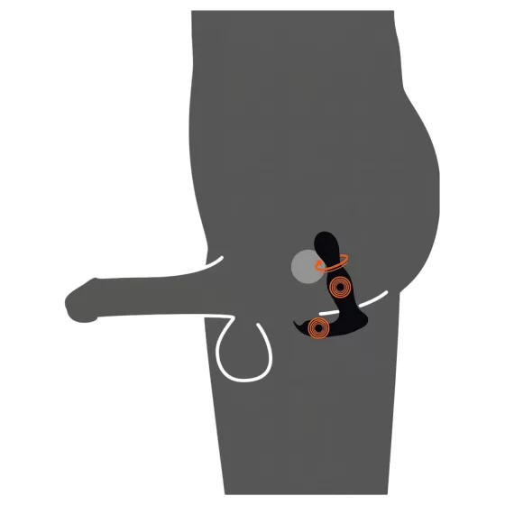 Rebel - 2-in-1 Remote Control Prostate Massager (Black)