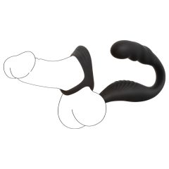   Rebel - Prostate Vibrator with Ring for Penis and Testicles (Black)