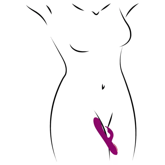 Javida - 3in1 Beaded Rotating Vibrator (Purple)