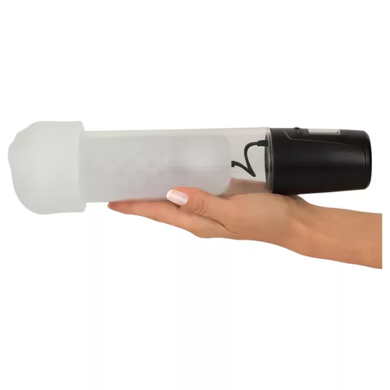 Mister Boner - Rechargeable Automatic Penis Pump (Black-Clear)