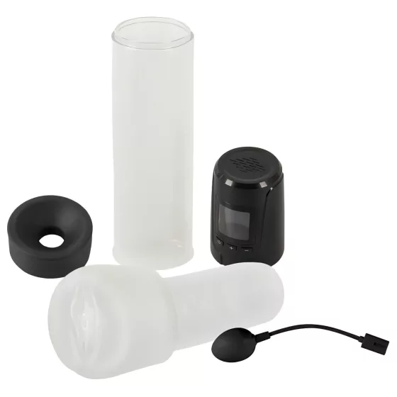 Mister Boner - Rechargeable Automatic Penis Pump (Black-Clear)