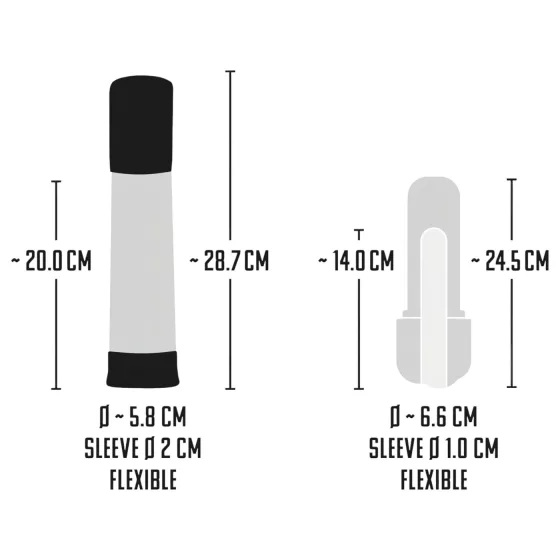Mister Boner - rechargeable automatic penis pump (black-transparent)
