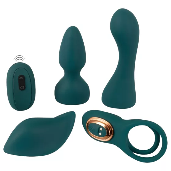 Couples Choice - 4in1 Remote Control Vibrator (Turquoise)