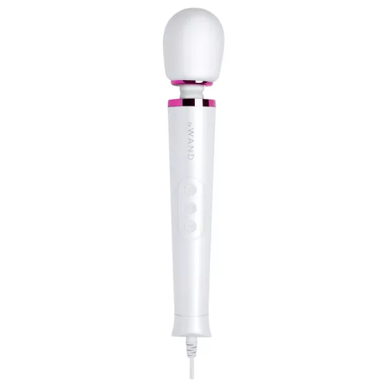 Le Wand Petite Plug-In - White Massaging Vibrator