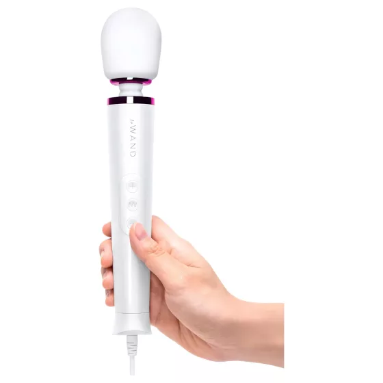 Le Wand Petite Plug-In - White Massaging Vibrator