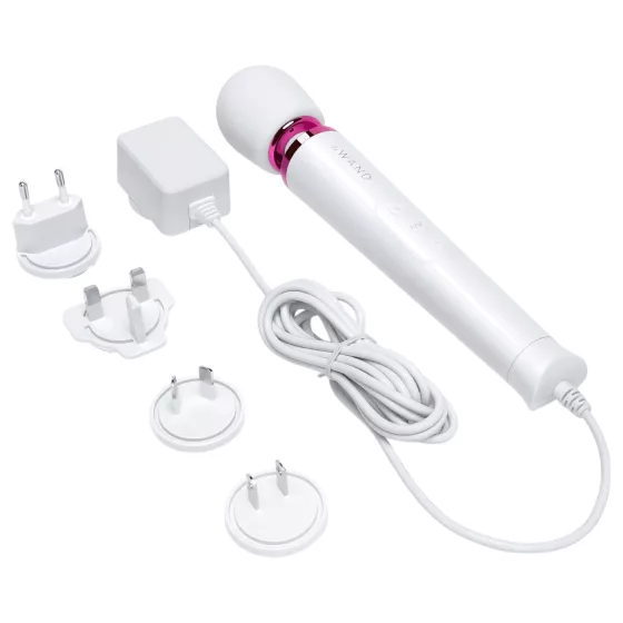 Le Wand Petite Plug-In - White Massaging Vibrator