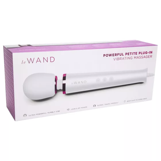 Le Wand Petite Plug-In - White Massaging Vibrator