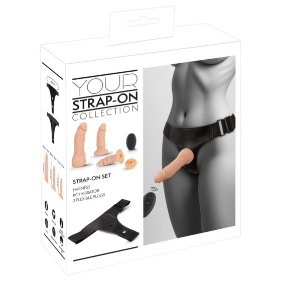 You2Toys - strap-on dildo set (natural)