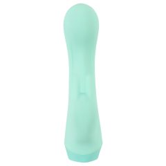   Cuties Mini 4 - Rechargeable, Waterproof, Rabbit Vibrator (Green)