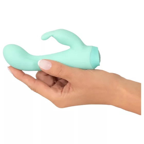 Cuties Mini 4 - Rechargeable, Waterproof, Rabbit Vibrator (Green)