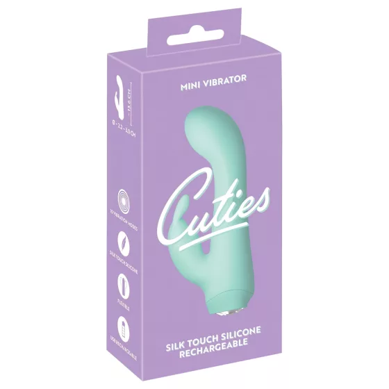 Cuties Mini 4 - Rechargeable, Waterproof, Rabbit Vibrator (Green)