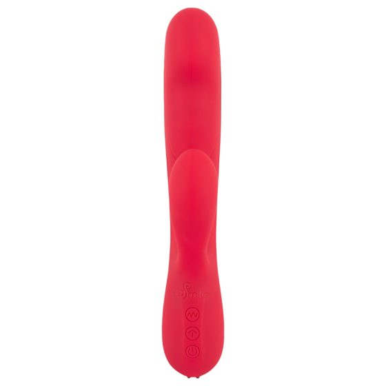 Smile Thumping Rabbit - Rechargeable 3-Motor Vibrator (Red)