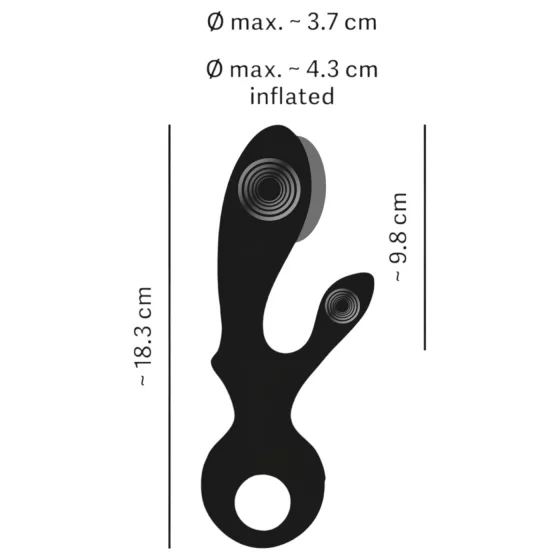 Eternal - Inflatable Clitoral Arm Vibrator (Black)