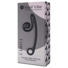 Snail Vibe Curve - 2-in-1 Clitoral Vibrator (Black)