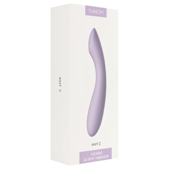 Svakom Amy 2 - Rechargeable, Waterproof G-Spot Vibrator (Purple)