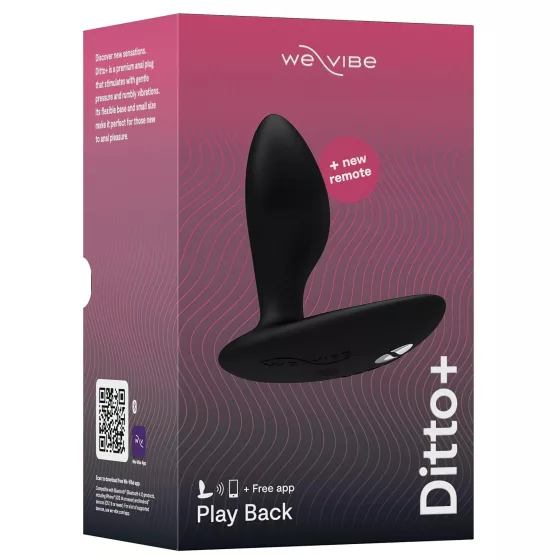 We-Vibe Ditto+ - App-controlled anal vibrator (black)