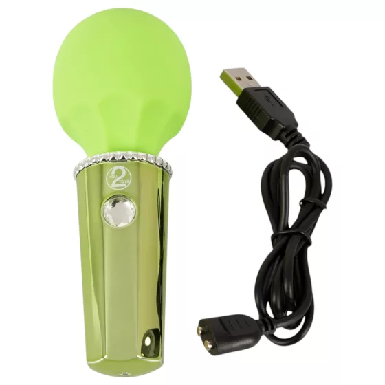 You2Toys Mini Wand - Rechargeable Massager Vibrator (Green)