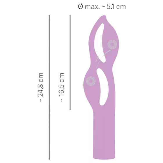 You2Toys Fabulous - Rechargeable Dual-Motor Vibrator (Purple)