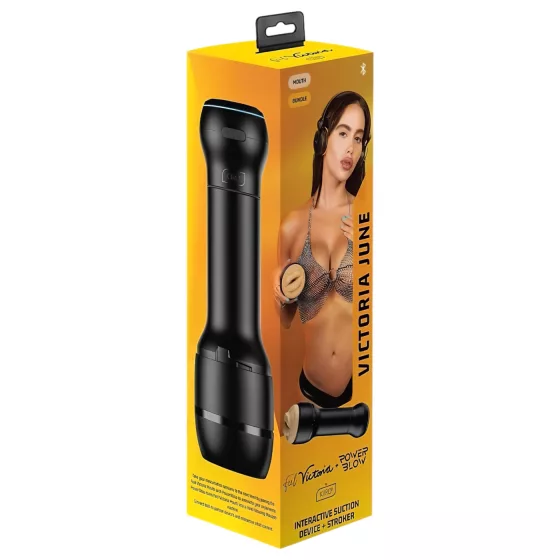 Kiiroo PowerBlow + Victoria June Mouth Masturbator (Black) 