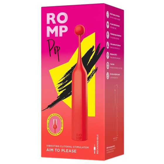 ROMP Pop - Mini Clitoral Vibrator (Red)