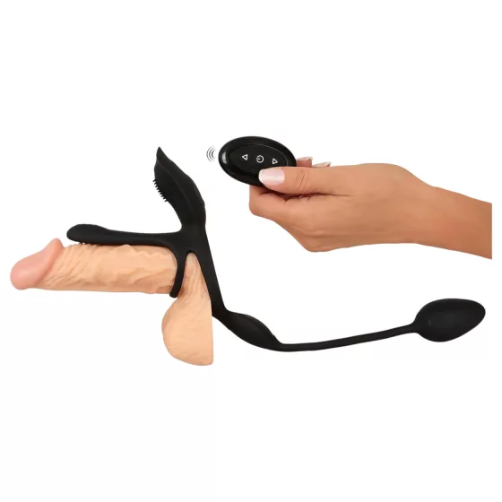 Couples Choice - Multifunctional Vibrating Ring (Black)