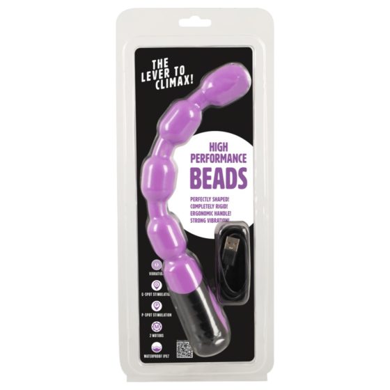 You2Toys - beaded G- and P-spot vibrator (purple)