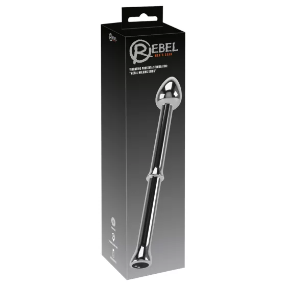 Rebel - Metal Prostate Vibrator (Silver)