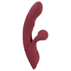   Javida 2-Function Rabbit - Rechargeable Clitoral Vibrator (Red)