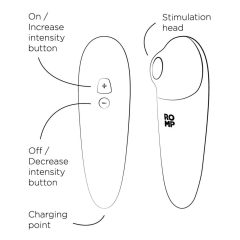 ROMP Shine X - rechargeable air clitoris stimulator (pink)