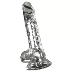 Crystal - Vibrator with suction cup (transparent)