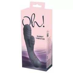 You2Toys - Oh! Rabbit vibrator with clitoral arm (black)