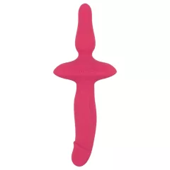 Couples Choice - 2in1 Vibrator & Anal Plug (Pink)