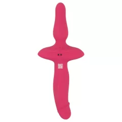 Couples Choice - 2in1 Vibrator & Anal Plug (Pink)