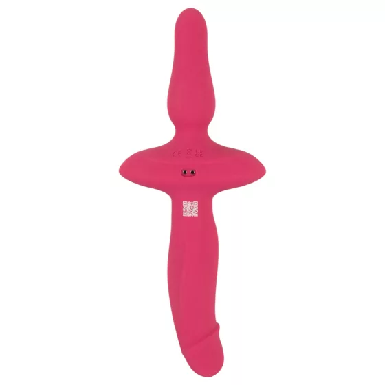 Couples Choice - 2in1 Vibrator & Anal Plug (Pink)