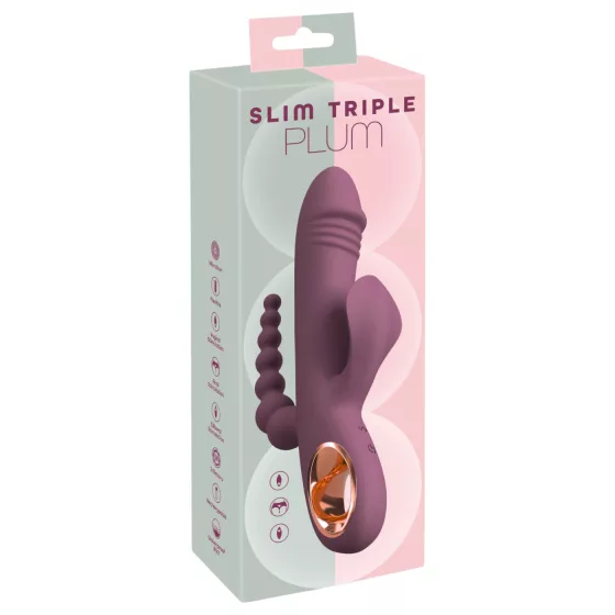You2Toys - Rechargeable Triple-Arm Vibrator (Purple)