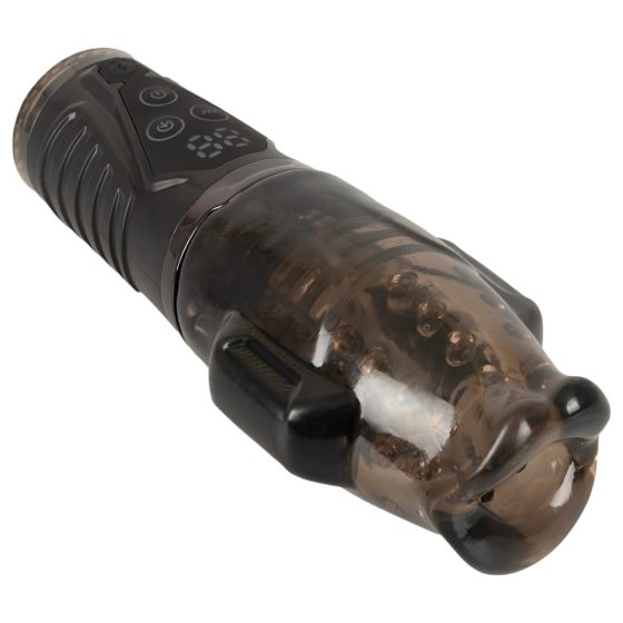 Stroker - suction, vibrating masturbator (grey) 