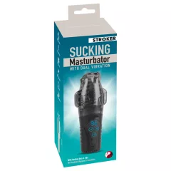 Stroker - Suction & Vibrating Pleasure Device (Gray)