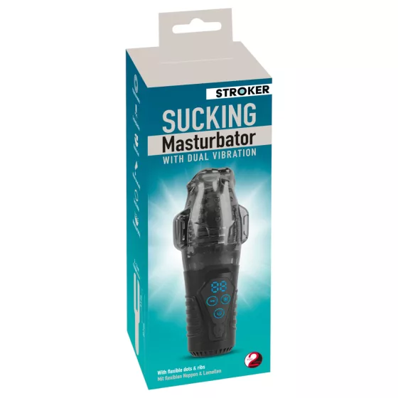Stroker - Suction & Vibrating Pleasure Device (Gray)