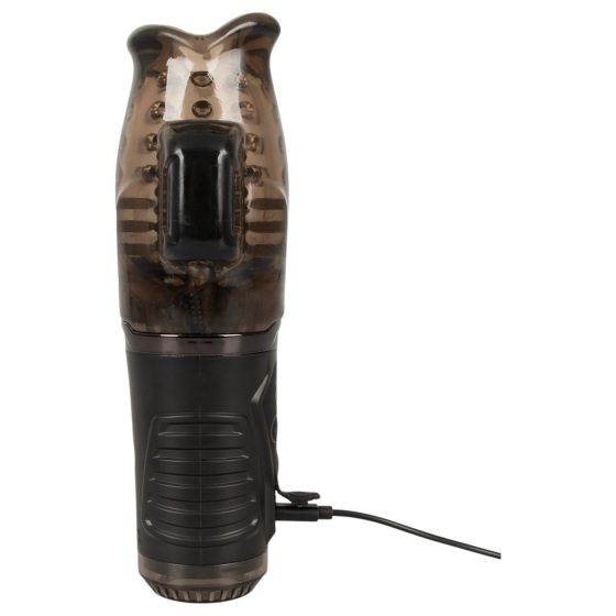 Stroker - suction, vibrating masturbator (grey) 