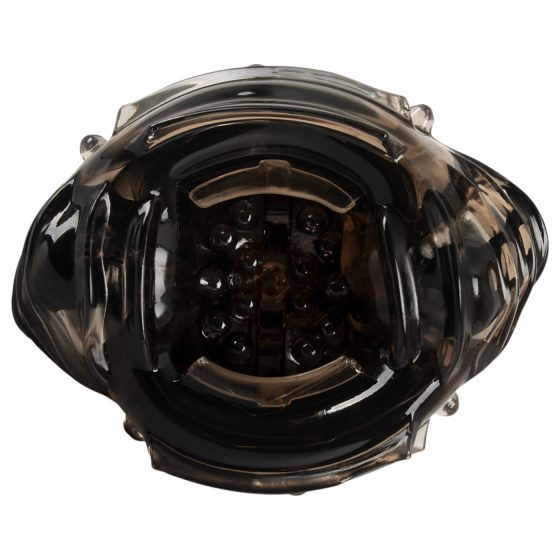 Stroker - suction, vibrating masturbator (grey) 
