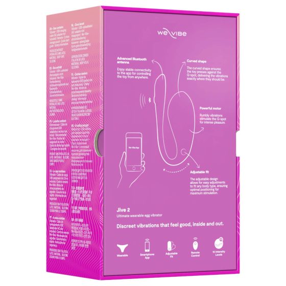 We-Vibe Jive 2 - Rechargeable Smart Vibrating Egg (Pink)